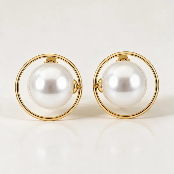 Gold_Stainless_Steel_Pearl_Halo_Stud_Earrings_For_Women