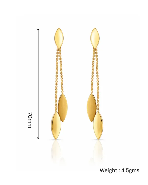 Gold_Stainless_Steel_Marquise_Drop_Chain_Threader_Earrings_For_Women