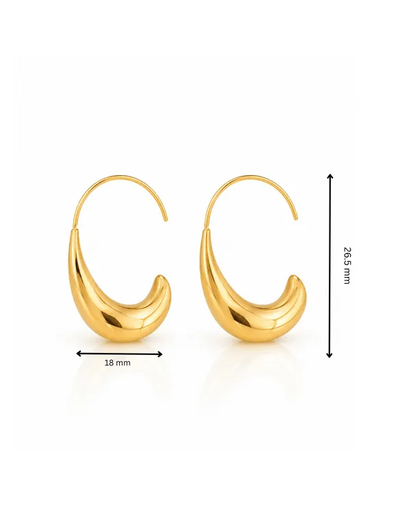 Gold_Stainless_Steel_Crescent_Tapered_Hoop_Earrings_For_Women