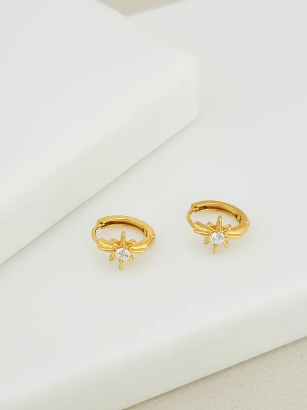 North_Star_CZ_Huggie_Hoop_Earrings