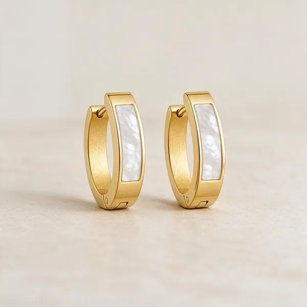 Gold_Stainless_Steel_Inlay_Huggie_Hoop_Earrings_For_Women