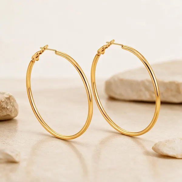 Gold_Stainless_Steel_Oversized_Slim_Tube_Hoop_Earrings_For_Women