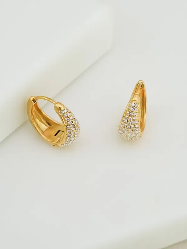 Pave_CZ_Teardrop_Huggie_Hoop_Earrings