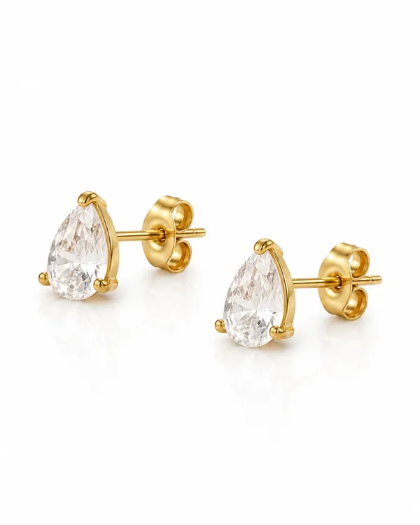 Pear_CZ_Solitaire_Stud_Earrings