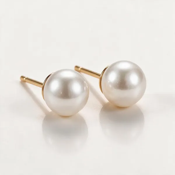 Gold_Stainless_Steel_Pearl_Ball_Stud_Earrings_For_Women