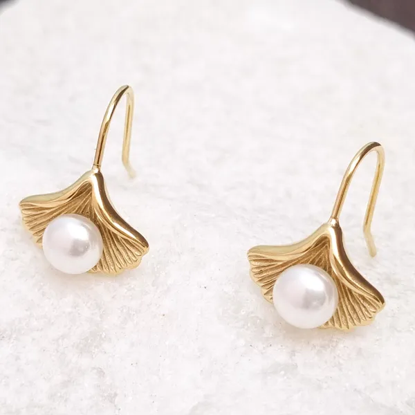 Pearl_Ginkgo_Leaf_Drop_Earrings