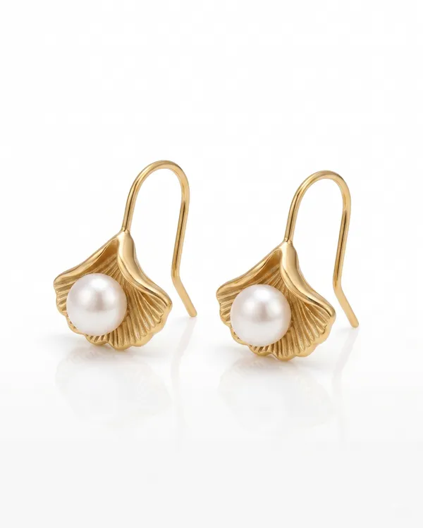 Pearl_Ginkgo_Leaf_Drop_Earrings