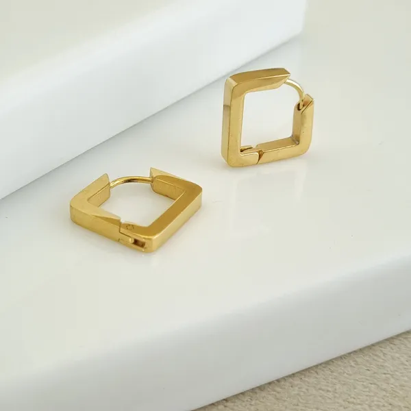 Gold_Stainless_Steel_Quadra_Architectural_Huggie_Earrings_For_Women