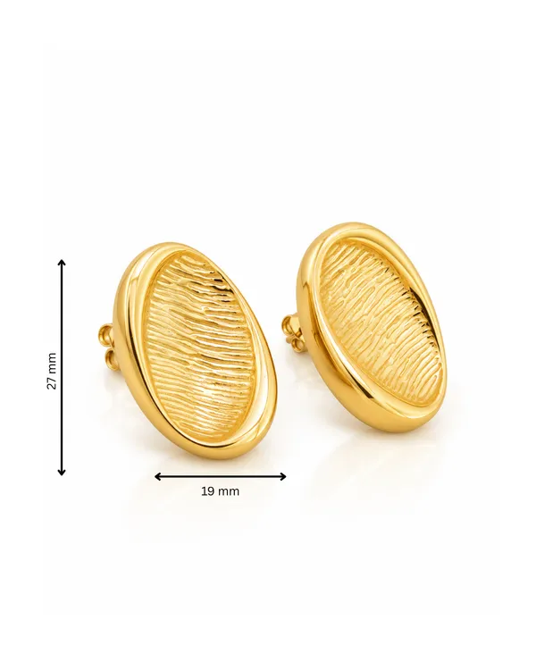 Ripple_Oval_Statement_Stud_Earrings