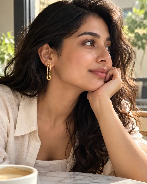 Gold_Stainless_Steel_Safety_Pin_Two-Tone_Drop_Earrings_For_Women