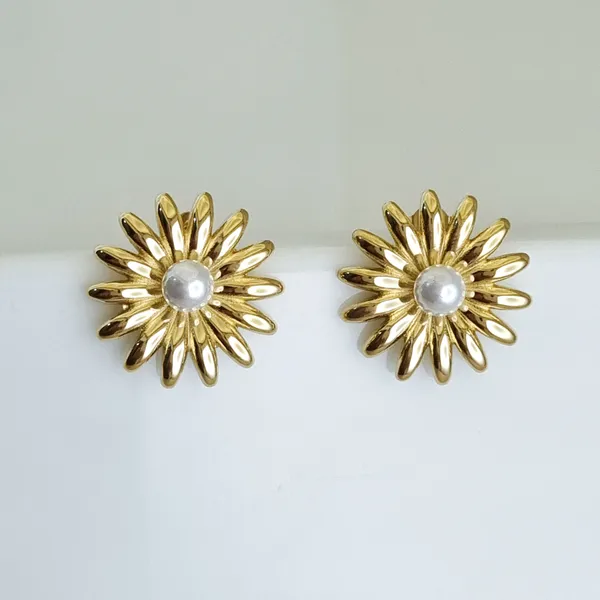 Gold_Stainless_Steel_Solaris_Sunburst_Pearl_Stud_Earrings_For_Women