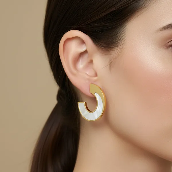 Gold_Stainless_Steel_Solstice_Arc_Inlay_Hoop_Earrings_For_Women