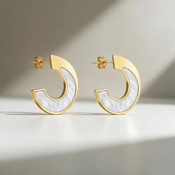 Gold_Stainless_Steel_Solstice_Arc_Inlay_Hoop_Earrings_For_Women