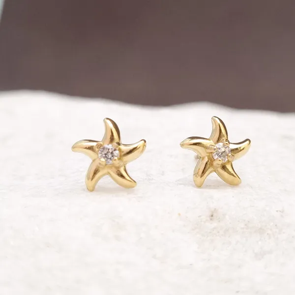 Starfish_CZ_Stud_Earrings