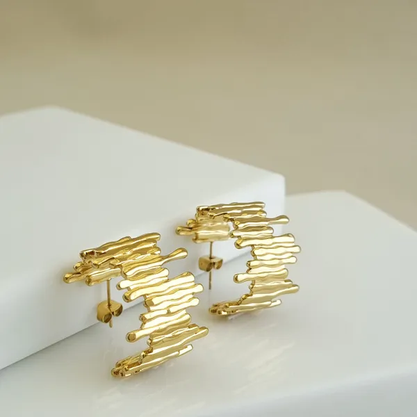 Strata_Raw-Edge_Stud_Earrings