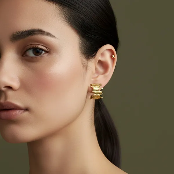 Strata_Raw-Edge_Stud_Earrings