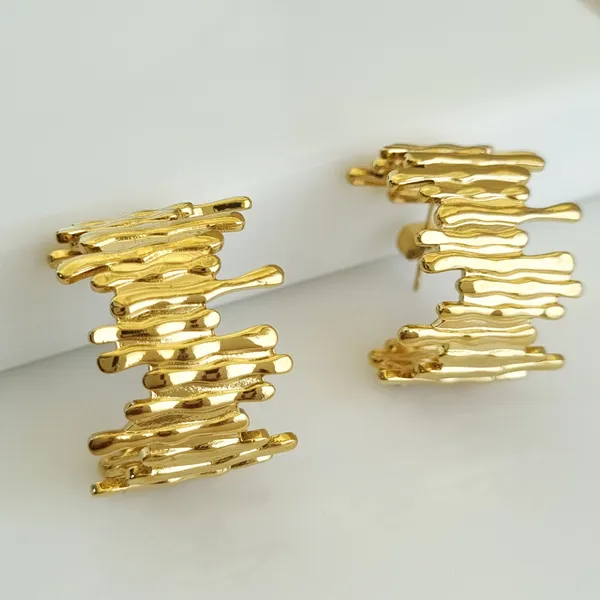 Gold_Stainless_Steel_Strata_Raw-Edge_Stud_Earrings_For_Women