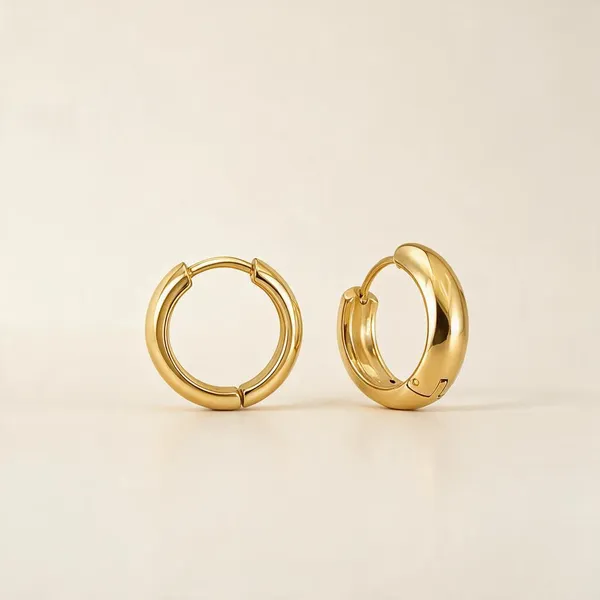 Gold_Stainless_Steel_Summit_Bold_Tubular_Hoop_Earrings_For_Women
