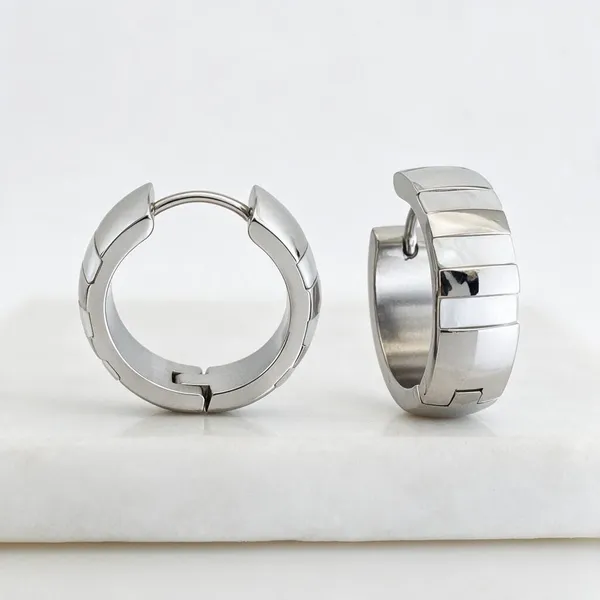 Silver_Stainless_Steel_Titan_Linear_Bezel_Hoop_Earrings_For_Women