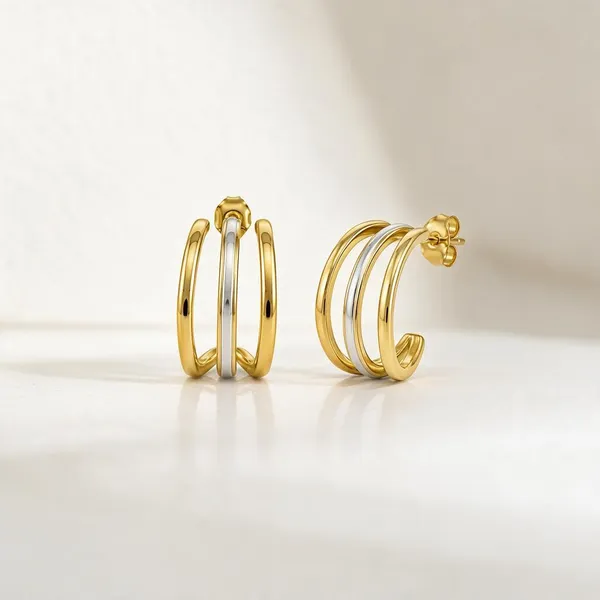 Gold_Stainless_Steel_Tri-Fold_Gilded_Inlay_Hoop_Earrings_For_Women