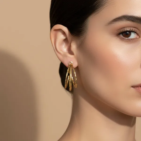 Trident_Textured_Triple_Hoops