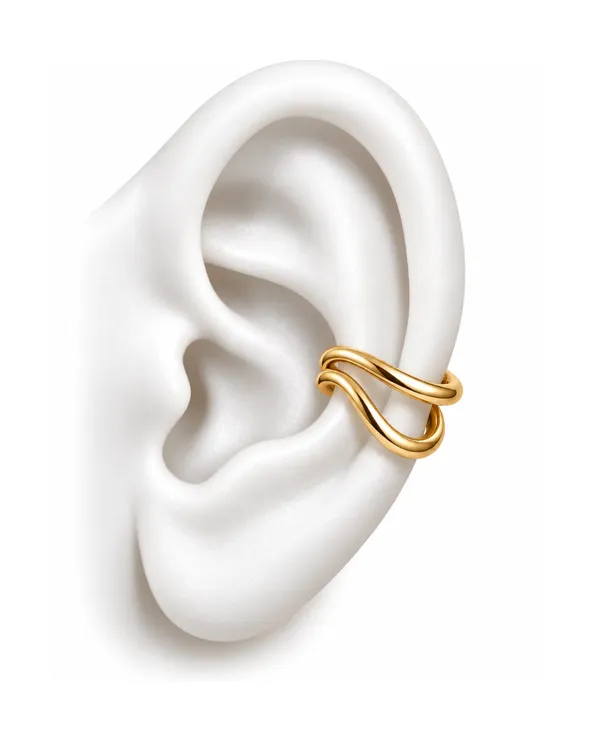 Gold_Stainless_Steel_Fluid_Wave_Ear_Cuff_For_Women