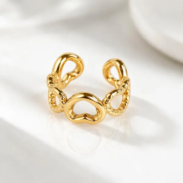 Gold_Stainless_Steel_Linked_Open_Heart_Ear_Cuff_For_Women
