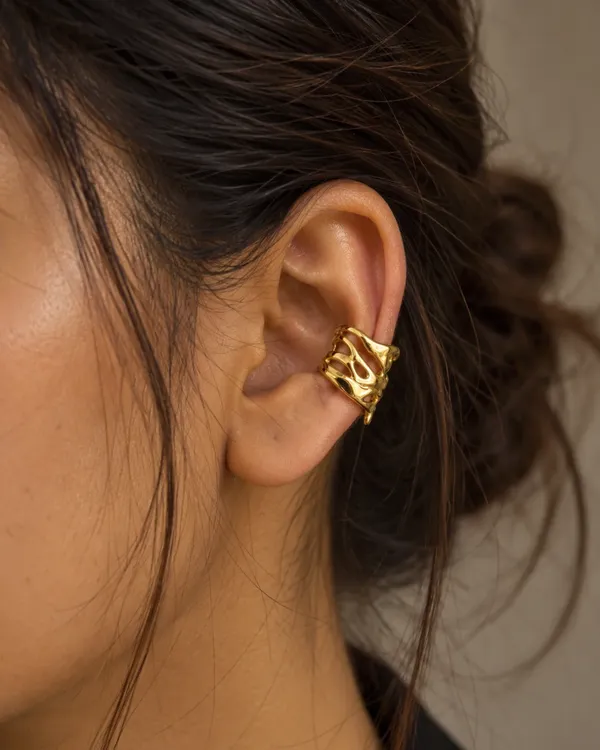 Molten_Crown_Sculptural_Ear_Cuff