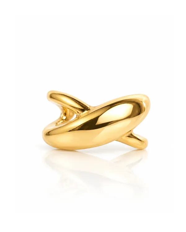 Molten_Dome_Sculptural_Ear_Cuff