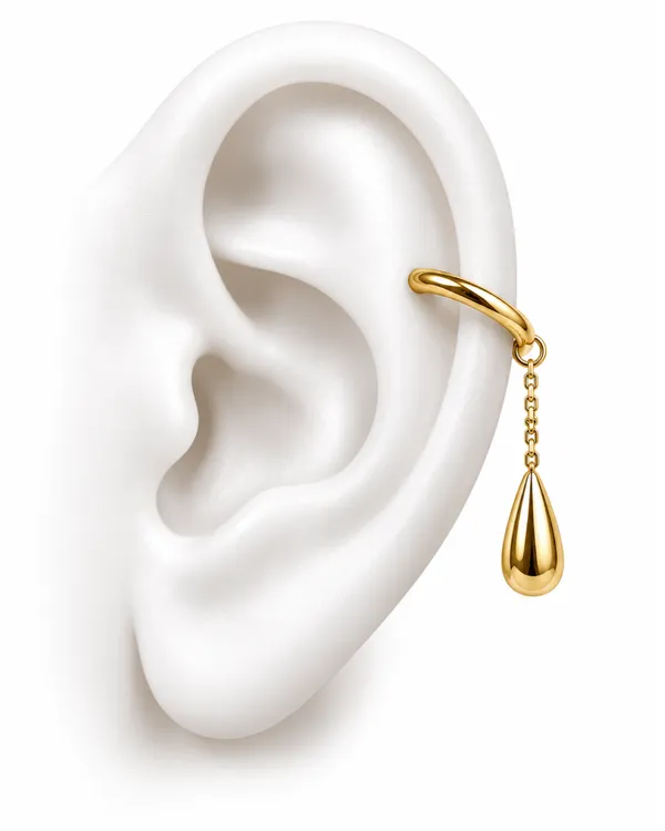 Molten_Drop_Chain_Ear_Cuff