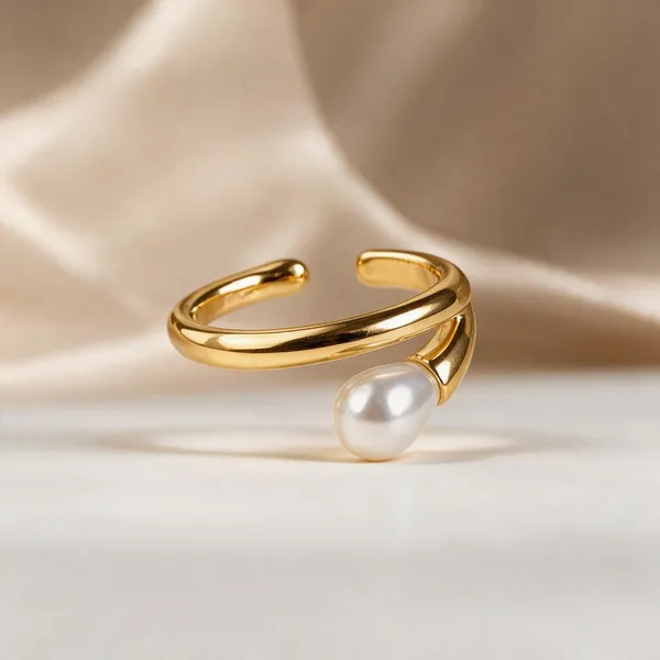 Gold_Stainless_Steel_Pearl_Tip_Ear_Cuff_For_Women