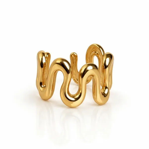 Gold_Stainless_Steel_Serpentine_Zigzag_Ear_Cuff_For_Women