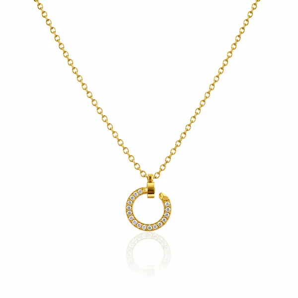 Gold_Stainless_Steel_Halo_Circle_Pendant_Necklace_For_Women