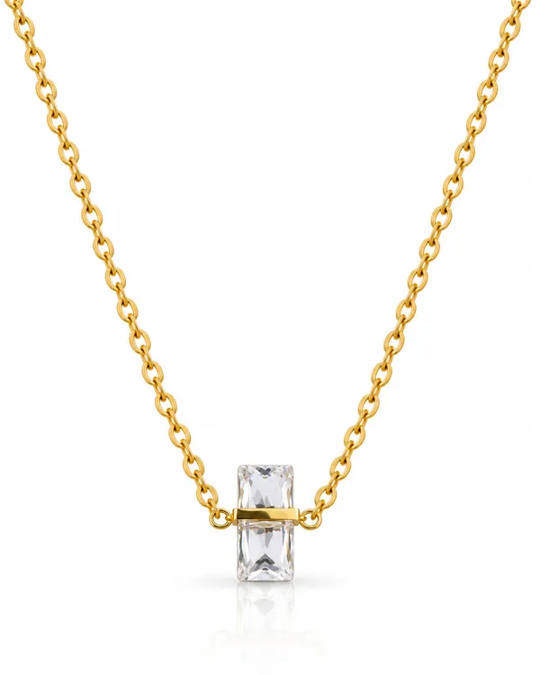 Baguette_CZ_Frame_Slider_Necklace