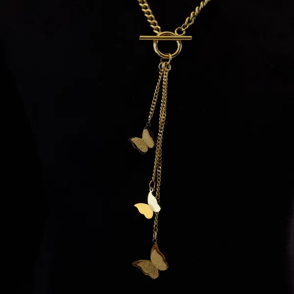 Gold_Stainless_Steel_Butterfly_Cascade_Lariat_Necklace_For_Women