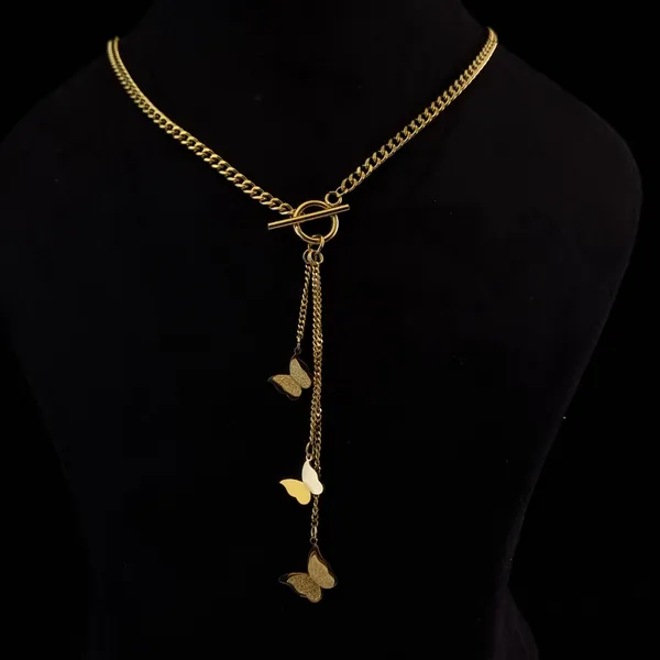 Gold_Stainless_Steel_Butterfly_Cascade_Lariat_Necklace_For_Women