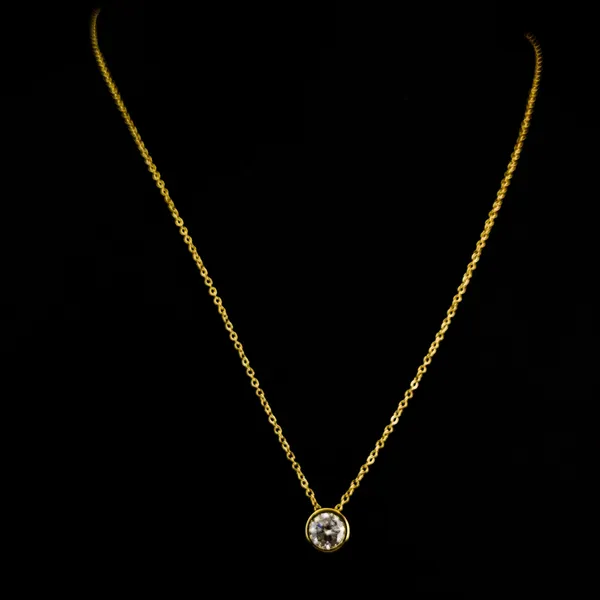 Gold_Stainless_Steel_Classic_Bezel_Solitaire_Necklace_For_Women