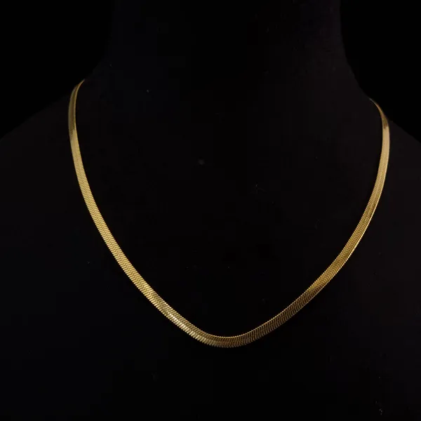 Gold_Stainless_Steel_Classic_Snake_Chain_Necklace_For_Women