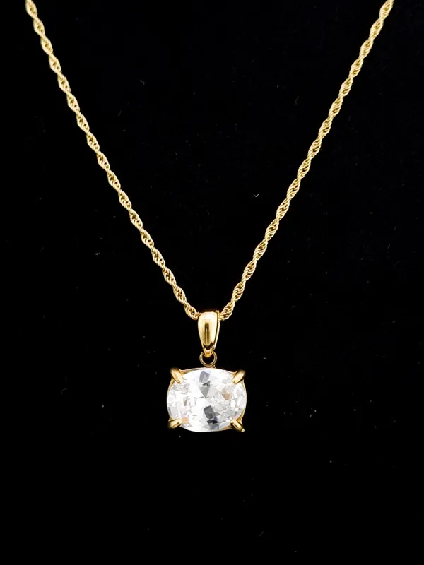 Gold_Stainless_Steel_Cushion_Cz_Solitaire_Rope_Chain_Necklace_For_Women