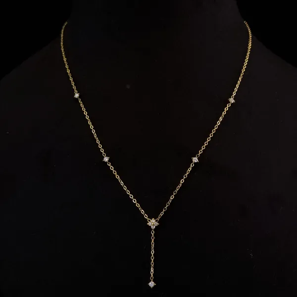 Gold_Stainless_Steel_Dainty_Flower_Lariat_Necklace_For_Women
