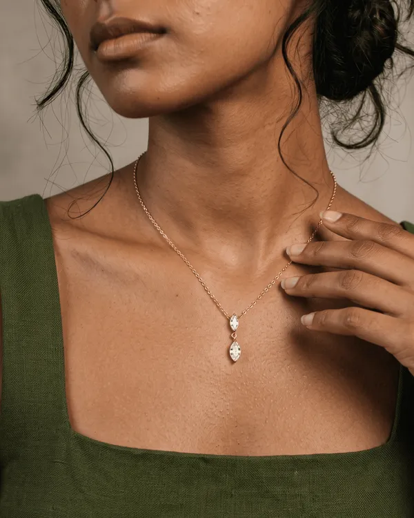 Double_Marquise_CZ_Drop_Necklace