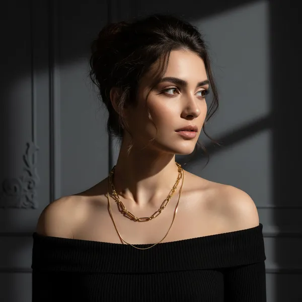 Gold_Stainless_Steel_Dual_Essence_Layered_Necklace_For_Women