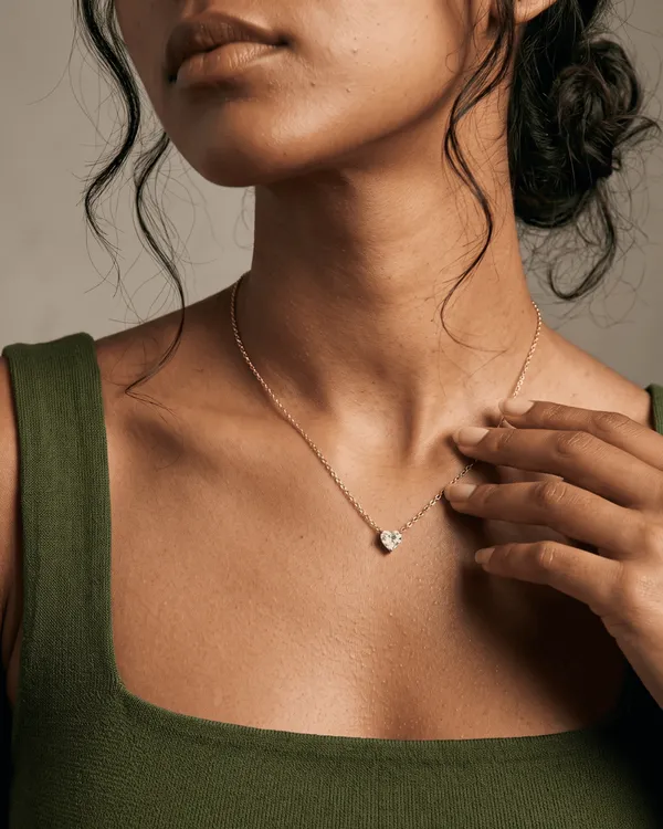 Gold_Stainless_Steel_Floating_Cz_Heart_Solitaire_Necklace_For_Women