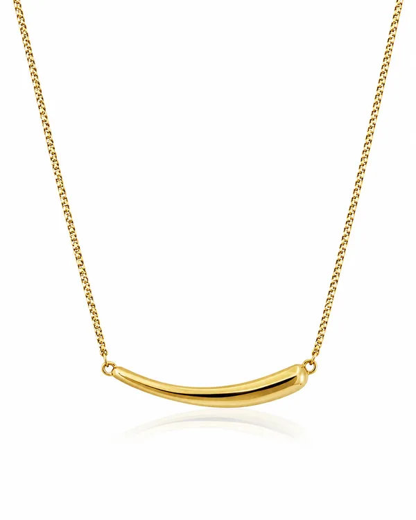 Gold_Stainless_Steel_Fluid_Arc_Necklace_For_Women