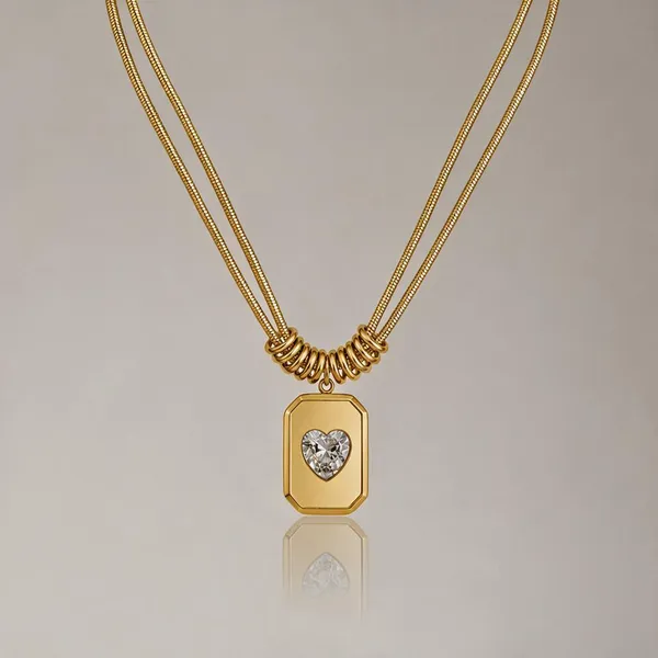 Gold_Stainless_Steel_Heart_Crystal_Pendant_Necklace_For_Women