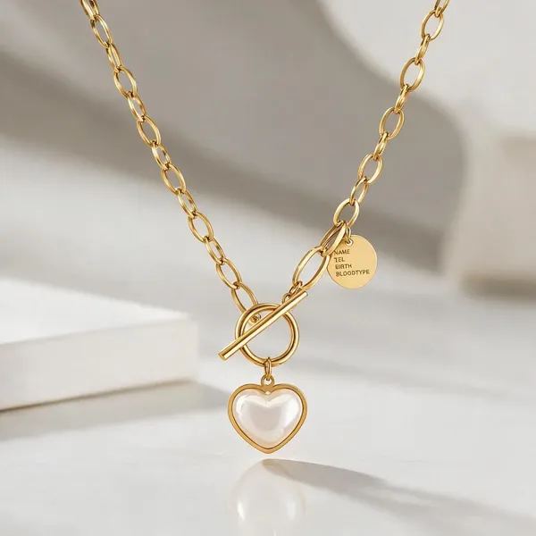 Gold_Stainless_Steel_Heart_Of_Pearl_Pendant_Necklace_For_Women