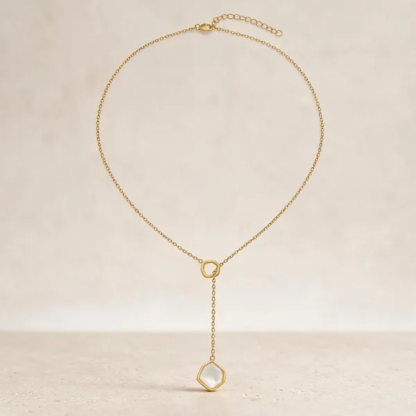 Gold_Stainless_Steel_Hexagon_Pearl_Lariat_Necklace_For_Women