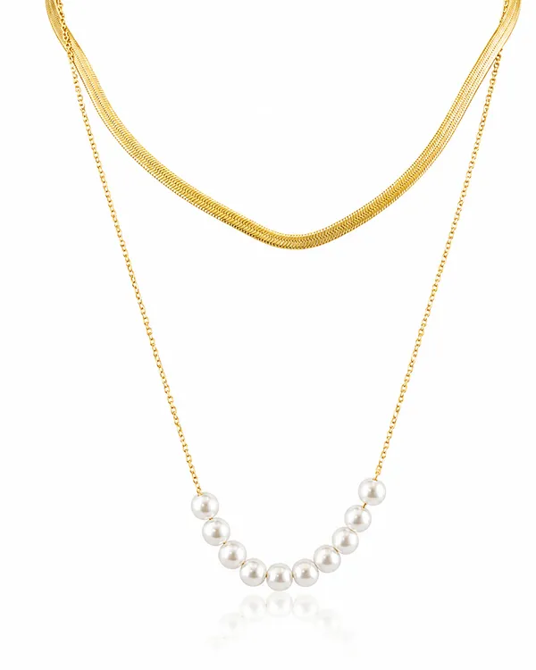 Gold_Stainless_Steel_Luxe_Pearl_Layered_Necklace_For_Women