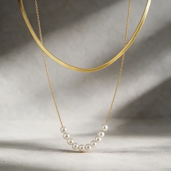 Gold_Stainless_Steel_Luxe_Pearl_Layered_Necklace_For_Women