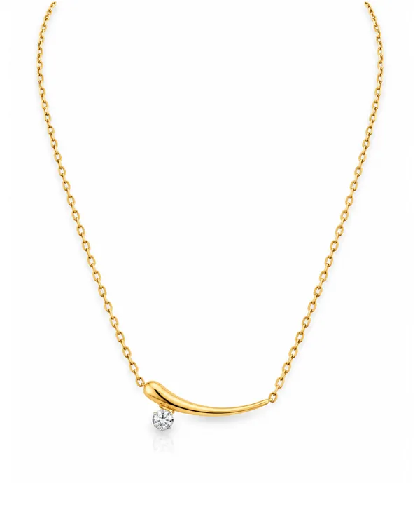 Gold_Stainless_Steel_Molten_Curve_Solitaire_Pendant_Necklace_For_Women